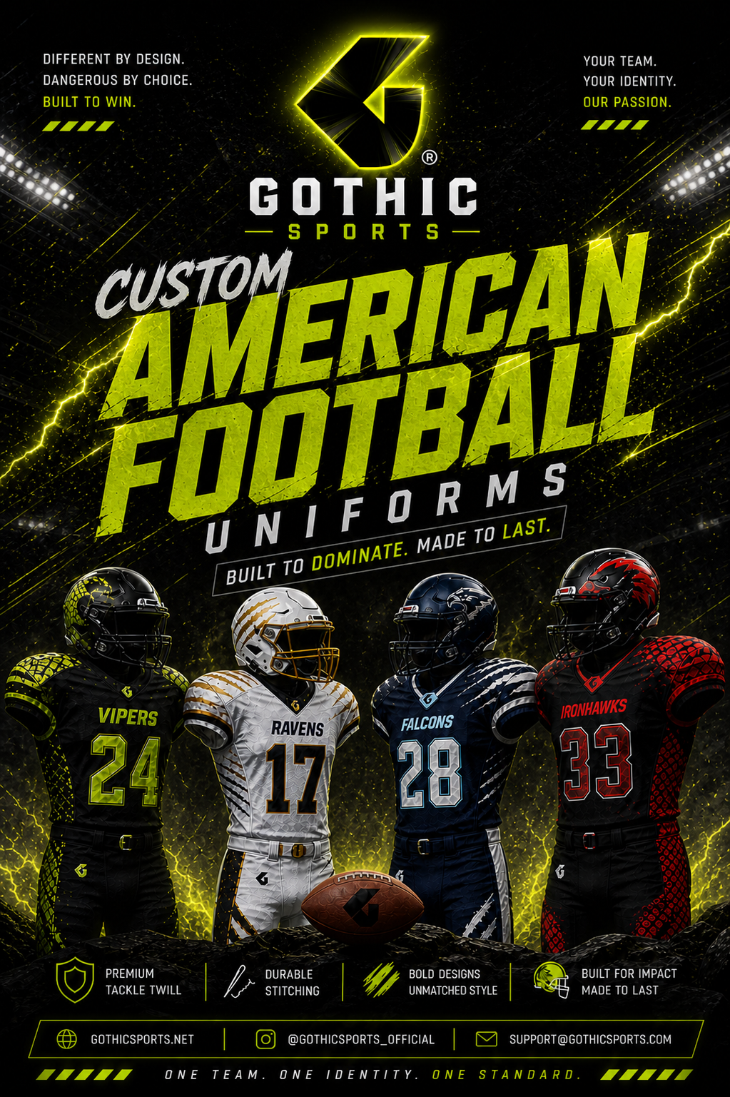 Custom Football Uniforms