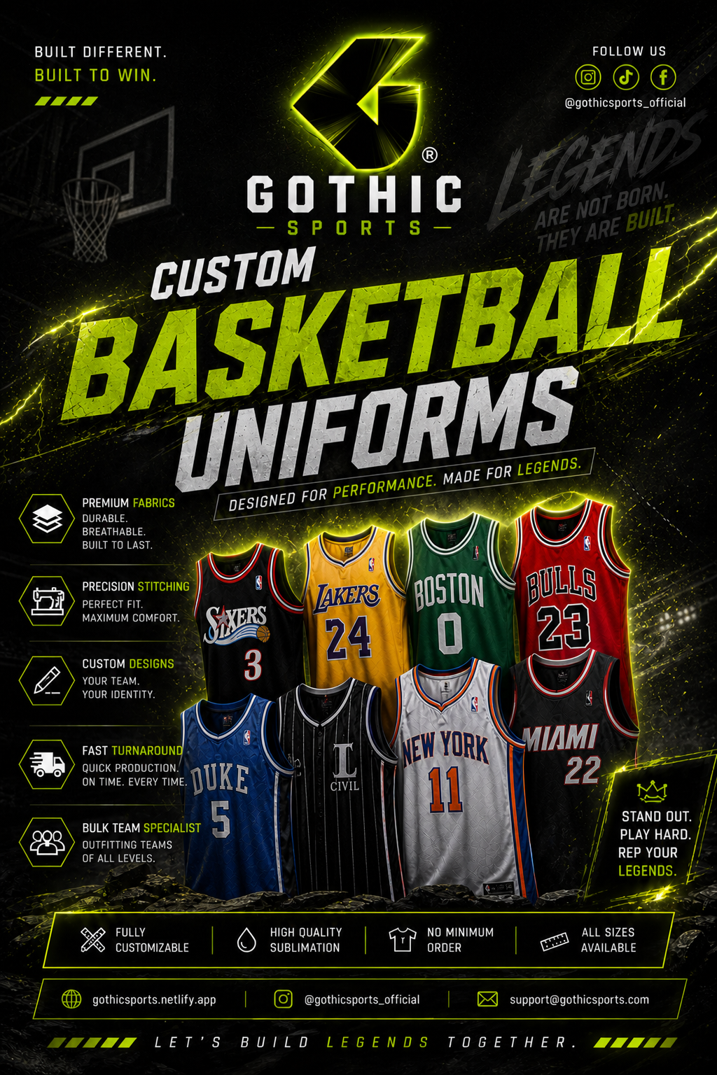 Custom Basketball Jerseys