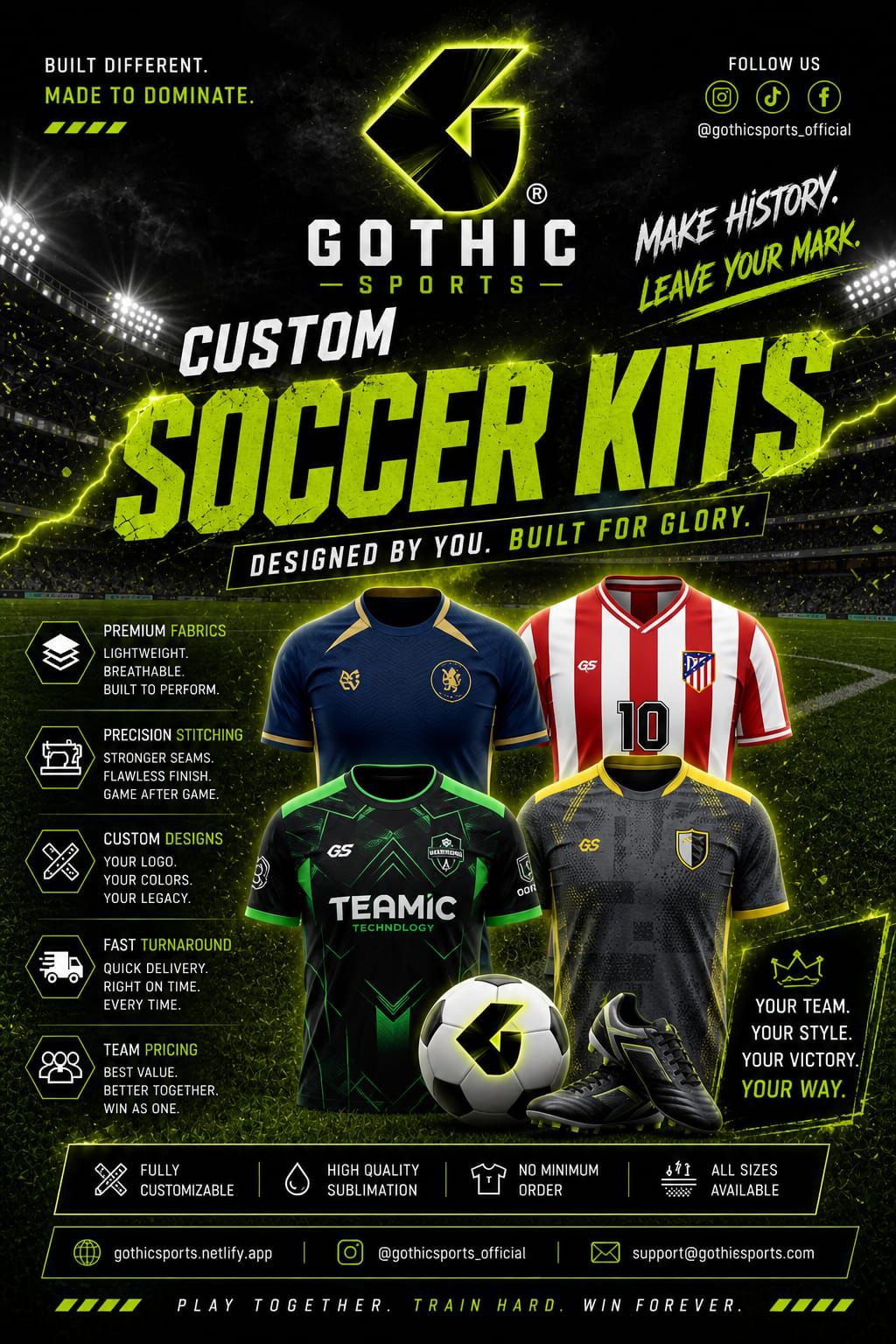 Custom Soccer Kits